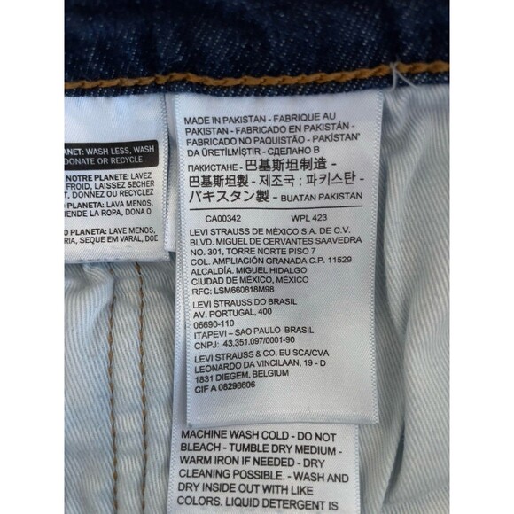 Levi’s Premium 511 Slim Fit Men’s W34 L32 Blue Denim Jeans - Picture 9 of 12